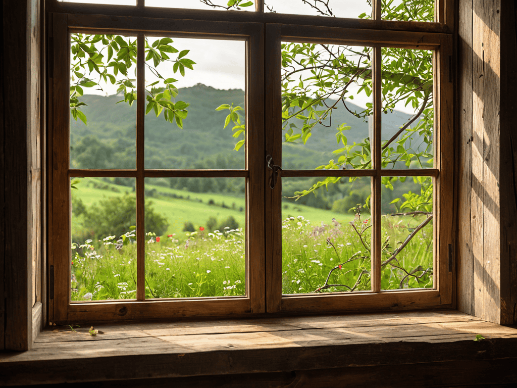 Nature's Canvas rustic wooden frame