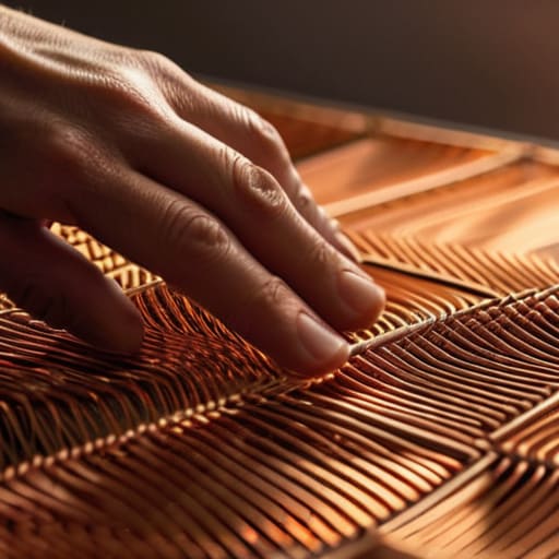 Weaving Copper Mesh Installation to Guard Your Inner Peace