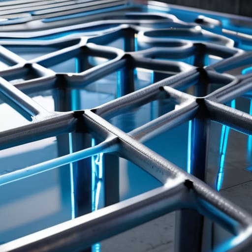 Hydronic Radiant Cooling Grid installation.